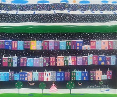 Las capas de un sueño, pintura, acrílico sobre lienzo