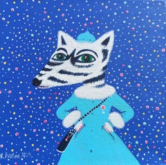 Lady Winter, Painting, Acrylic on Canvas
