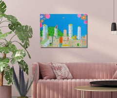 Manchmal passieren Dinge, Gemälde, Acryl auf Leinwand
