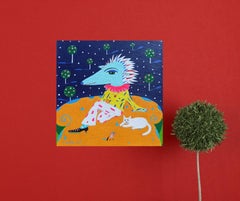 #chillin', Painting, Acrylic on Canvas
