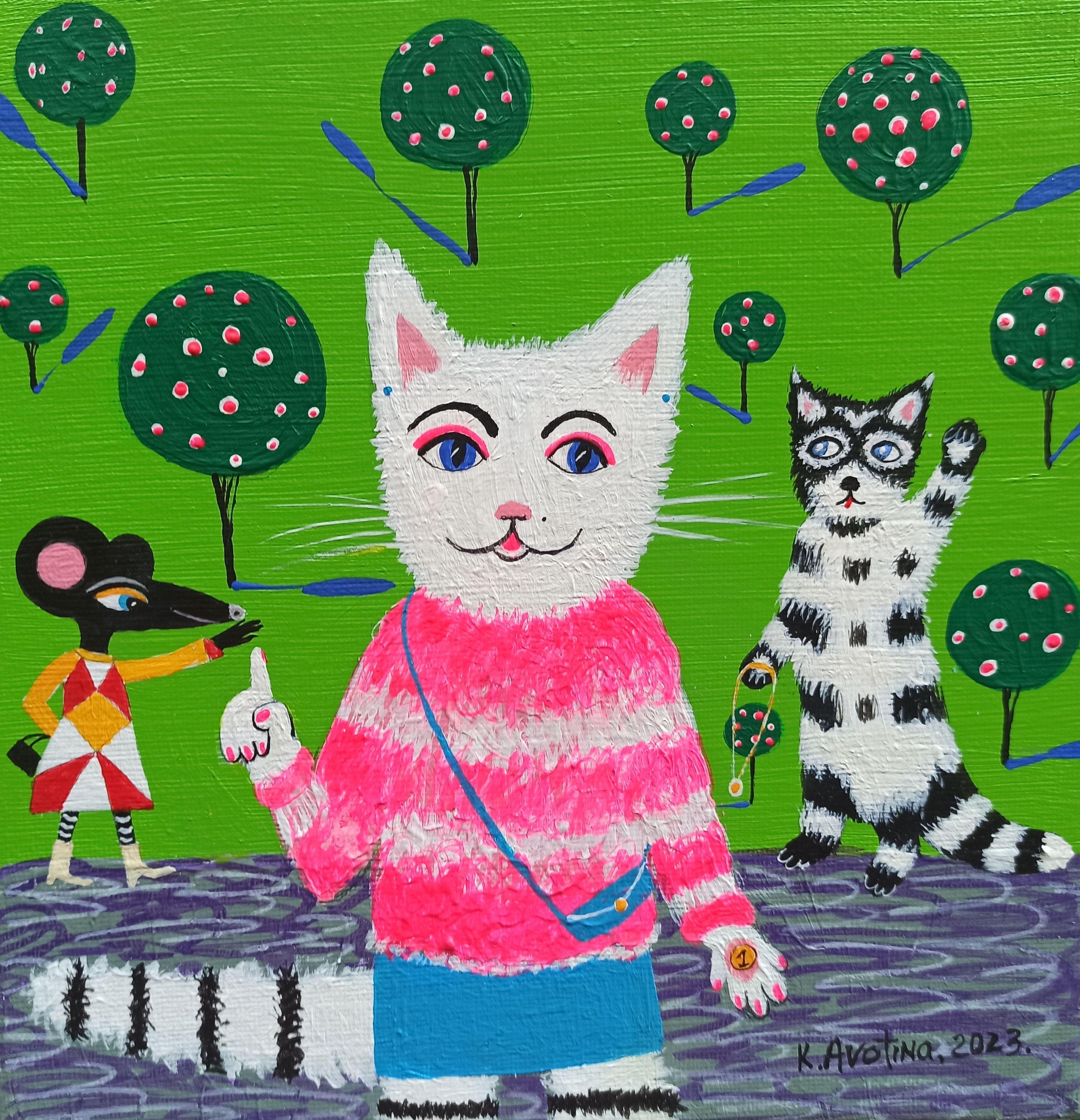 #influencers, Painting, Acrylic on Canvas