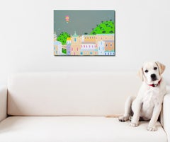 Josephine Arrives In Tuscany, Painting, Acrylic on Canvas