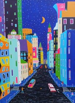 Let's Live The Night!, Painting, Acrylic on Canvas