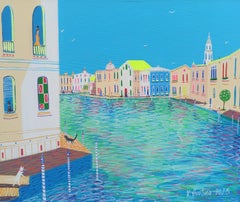 La tua guida a Venezia, Pittura, Acrilico su tela
