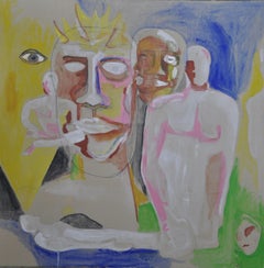 Ancestral Manifestation, Painting, Acrylic on Wood Panel