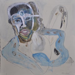 Mami Wata, Painting, Acrylic on Wood Panel