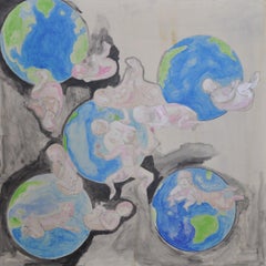 Re-birth, Painting, Acrylic on Wood Panel