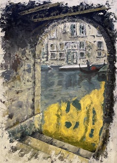 La mia pace a Venezia, opera originale (104 x 144 cm), Pittura, acrilico su tela