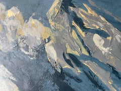 Buddha and Blues - Dipinto di grande formato, Pittura, Acrilico su tela
