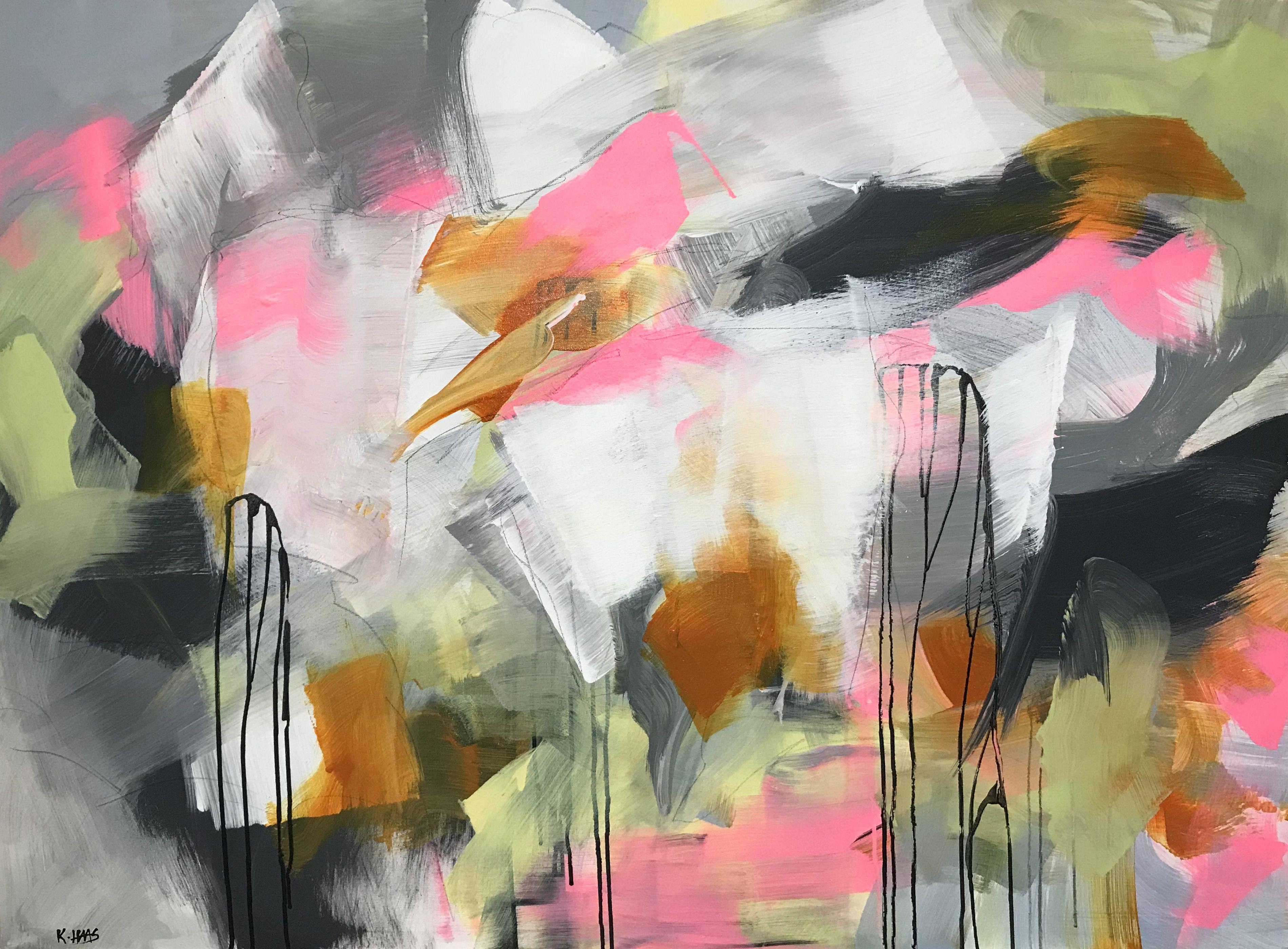 Listen, Painting, Acrylic on Canvas - Art by Kris Haas