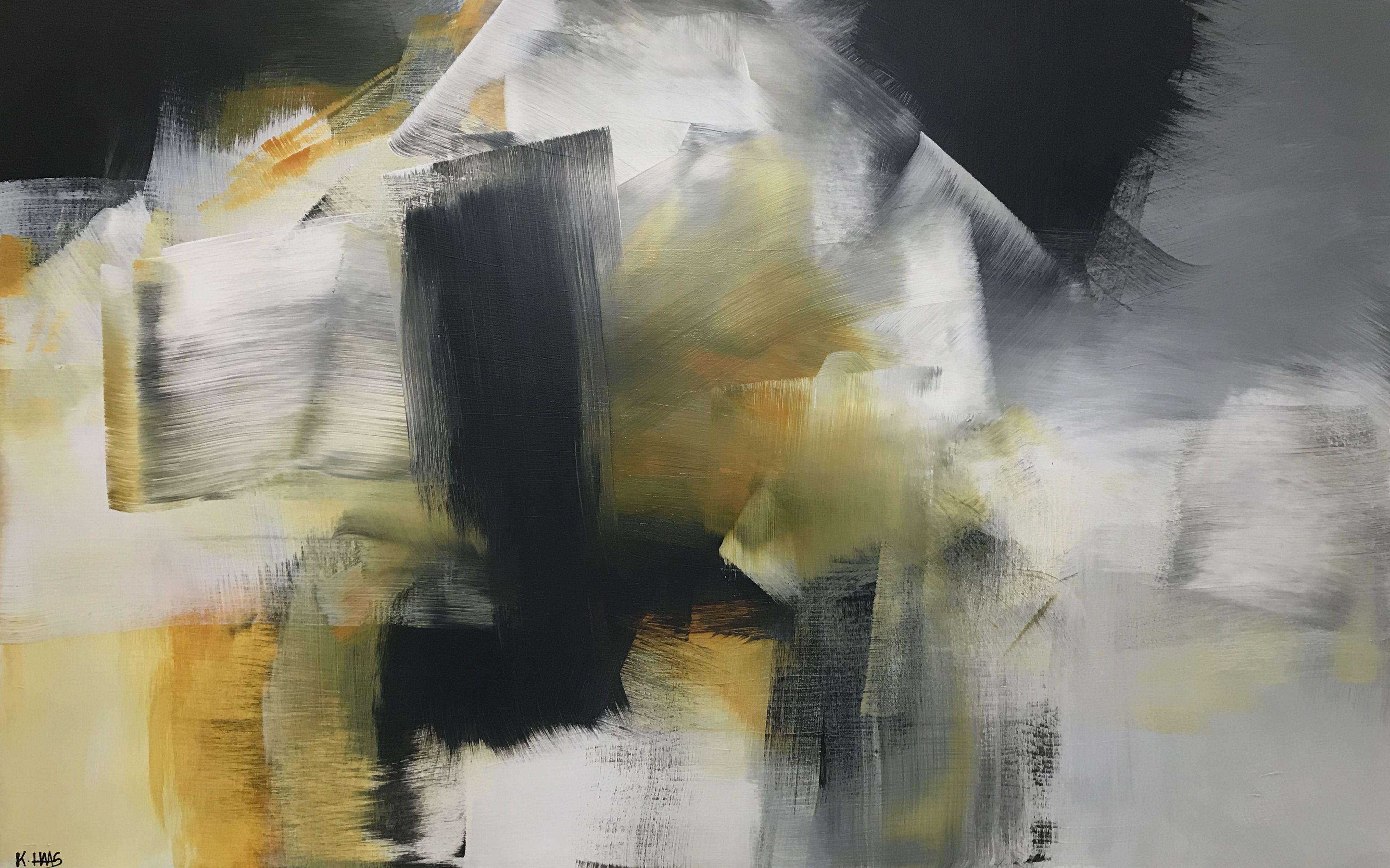 Le rythme du ciel nocturne, peinture, acrylique sur toile