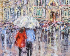 Reflections Of The Duomo, Painting, Oil on Canvas