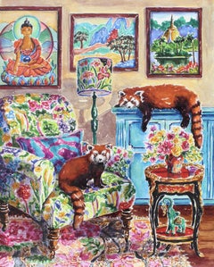 Good Luck Room, Painting, Watercolor on Paper