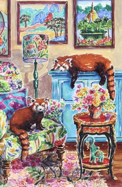 Good Luck Room, Painting, Watercolor on Paper