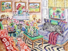 Zoocation, Painting, Watercolor on Paper