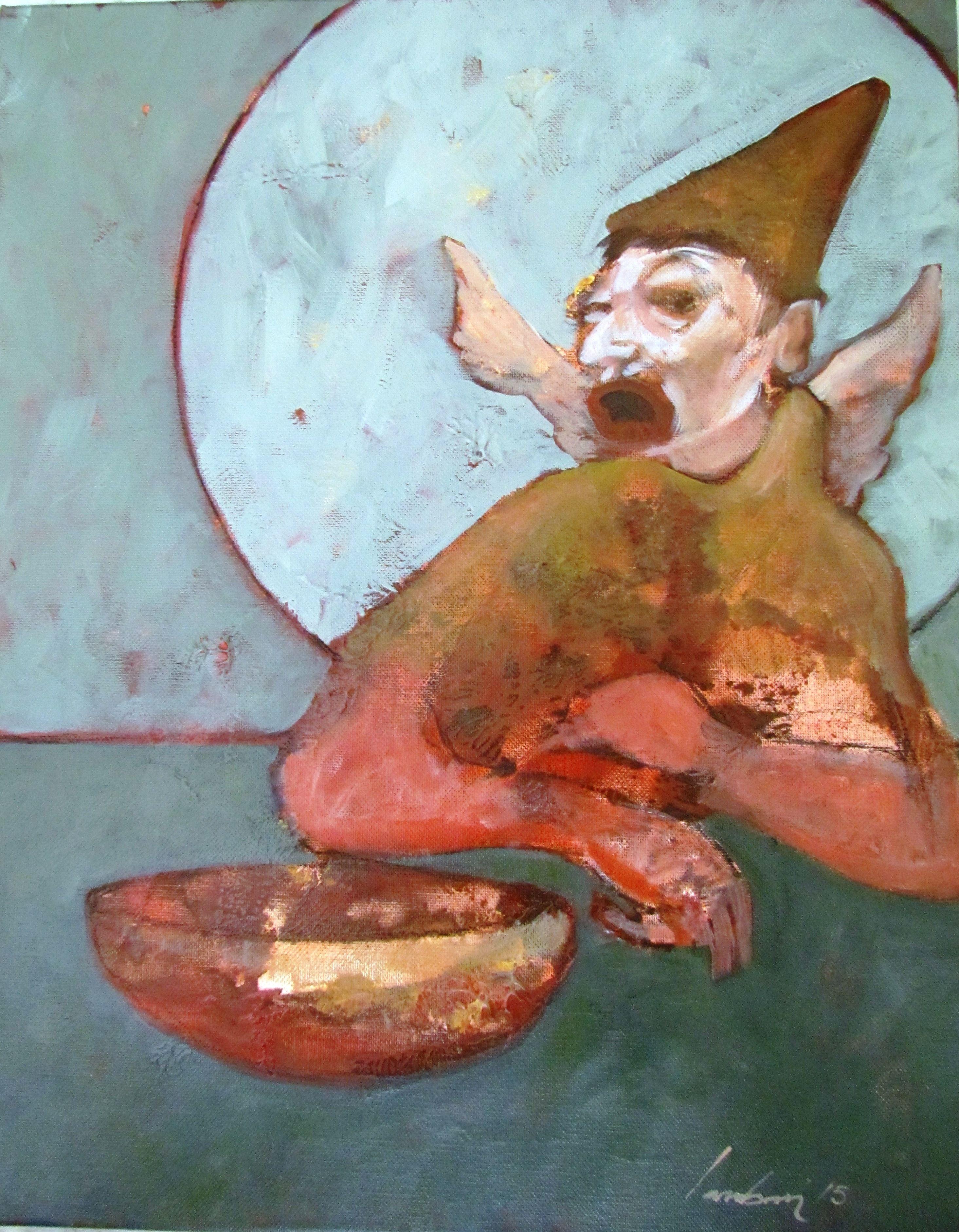 Mago, Gemälde, Acryl auf Leinwand – Art von Lambarri Lambarri