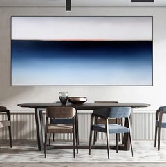 Large sunset oil painting DEEP INSIDE 111, Painting, Oil on Canvas