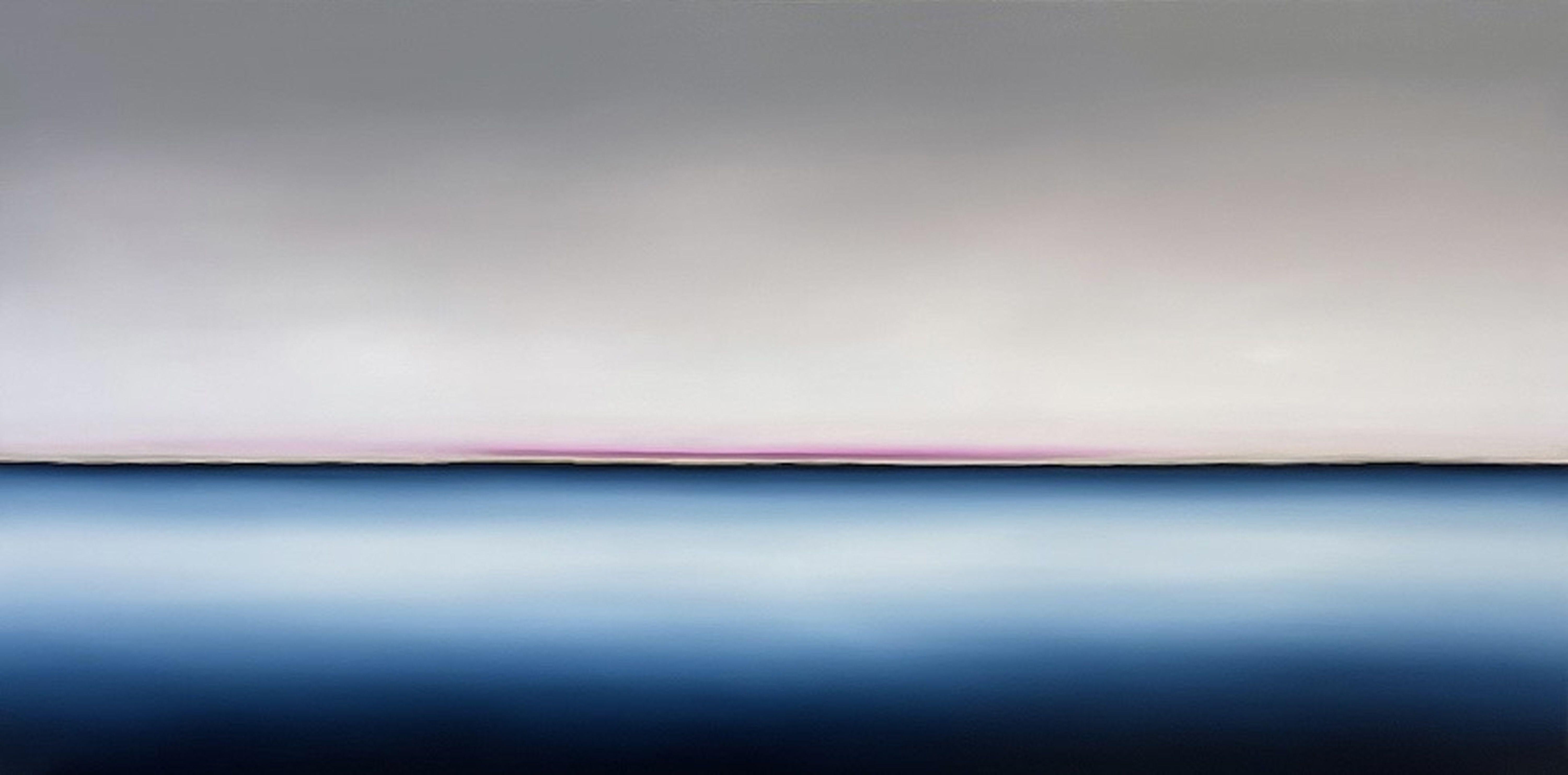 Grande peinture à l'huile représentant un coucher de soleil « DEEP INSIDE 129 », Peinture, huile sur toile