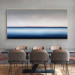Grande dipinto a olio con tramonto DEEP INSIDE 129, Dipinto, Olio su tela