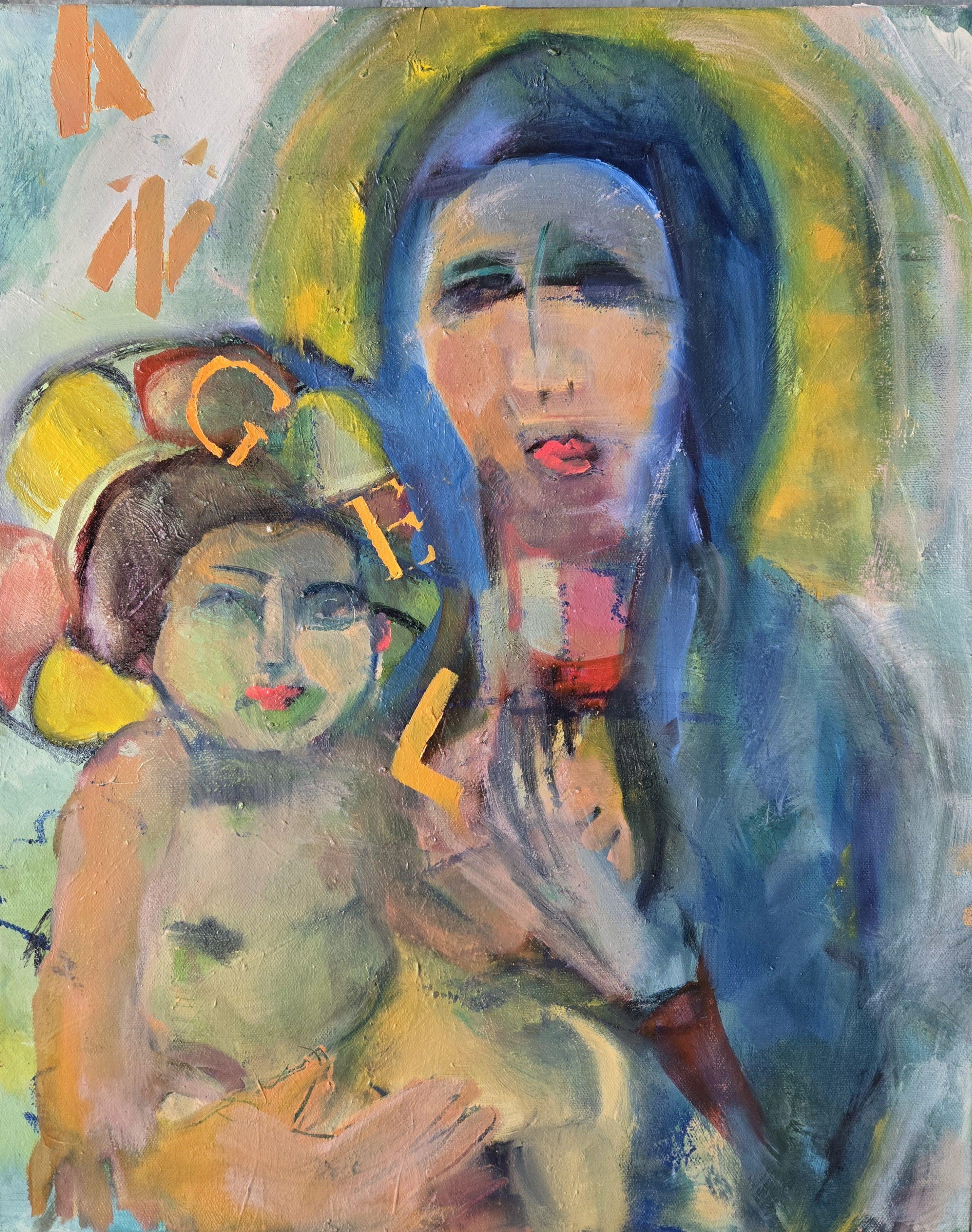 Madonna/child, Painting, Oil on Canvas