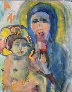 La Virgen con el Niño, pintura, óleo sobre lienzo