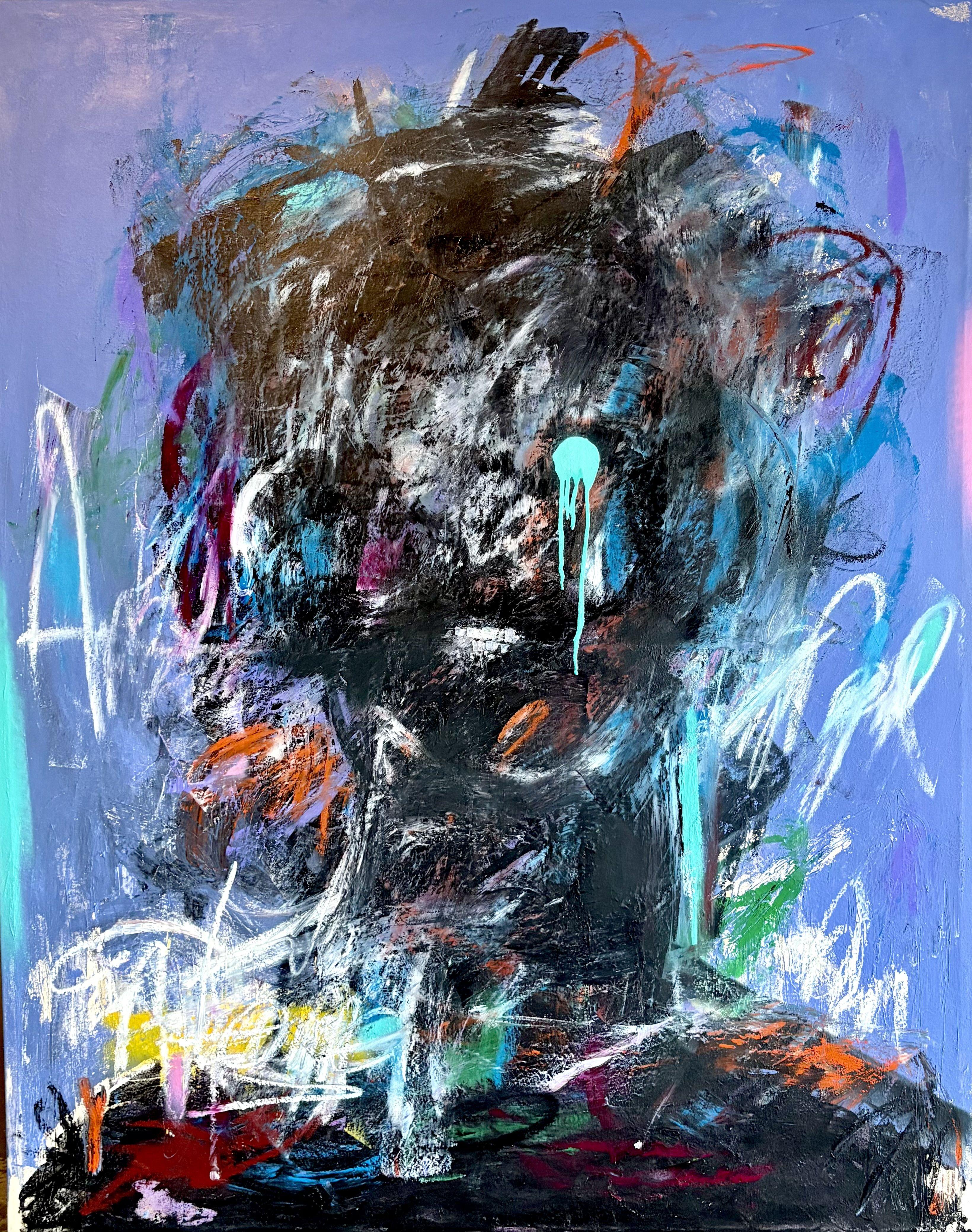 The Weight of Silence, Painting, Oil on Canvas - Art by Laurent Proneur