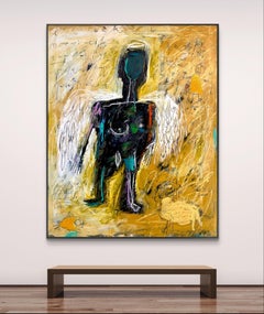 L'ange féminin, Peinture, Huile sur toile