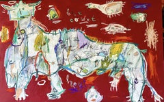 El cobarde, Pintura, Óleo sobre lienzo