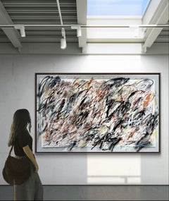 Accident de voiture, le constat., Peinture, Huile sur papier aquarelle