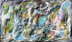 "Ecritures printanières", Pittura, Olio su tela