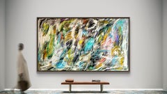 "Ecritures printanières", Pittura, Olio su tela