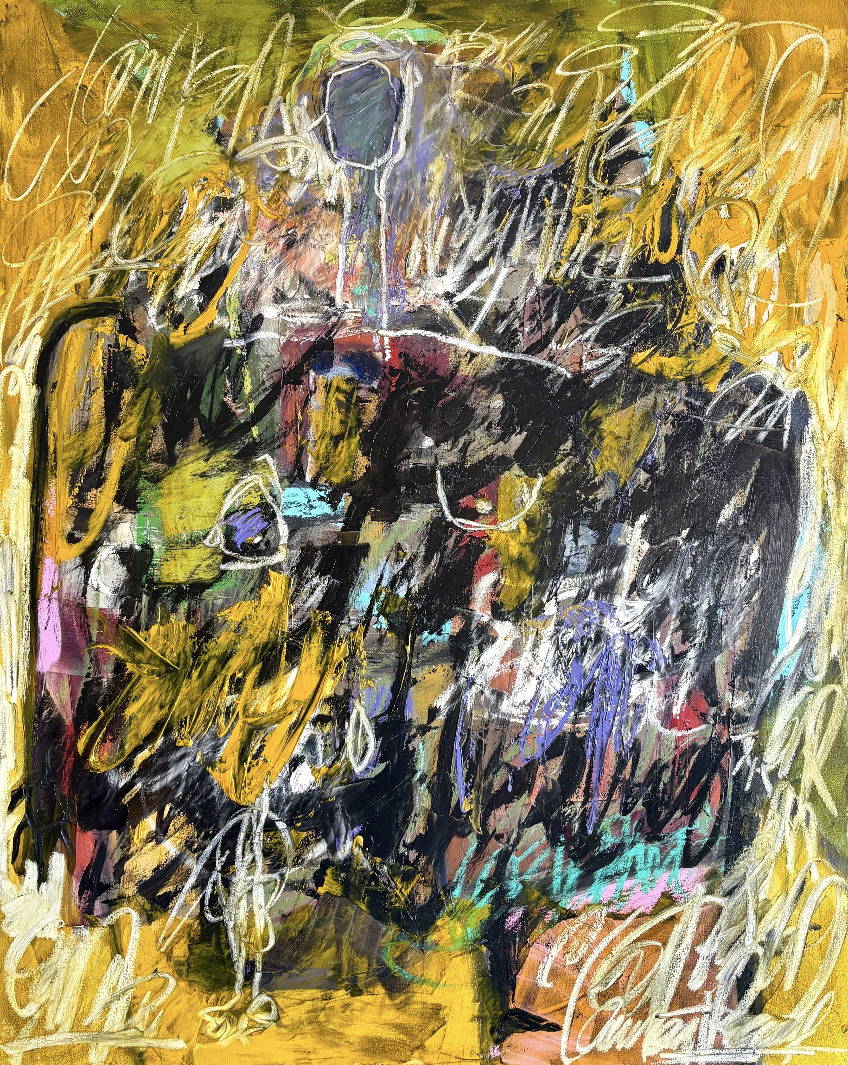 la femme leader, Painting, Oil on Canvas