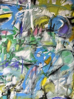 the message is in the blue, Painting, Oil on Canvas