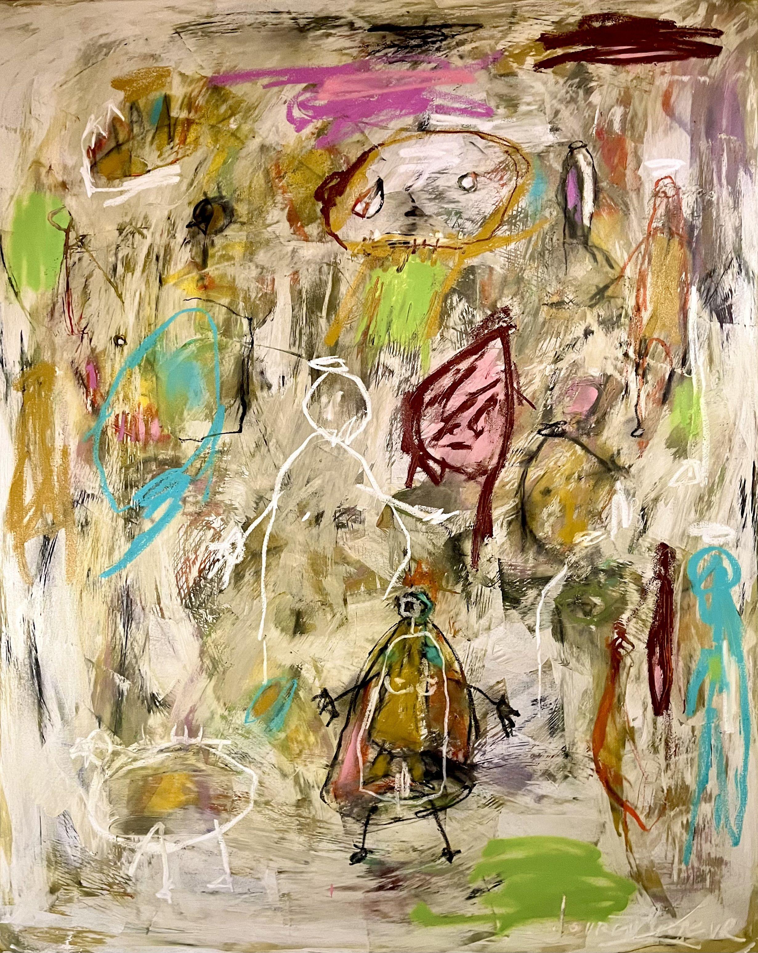 Puni, Painting, Oil on Canvas - Art by Laurent Proneur