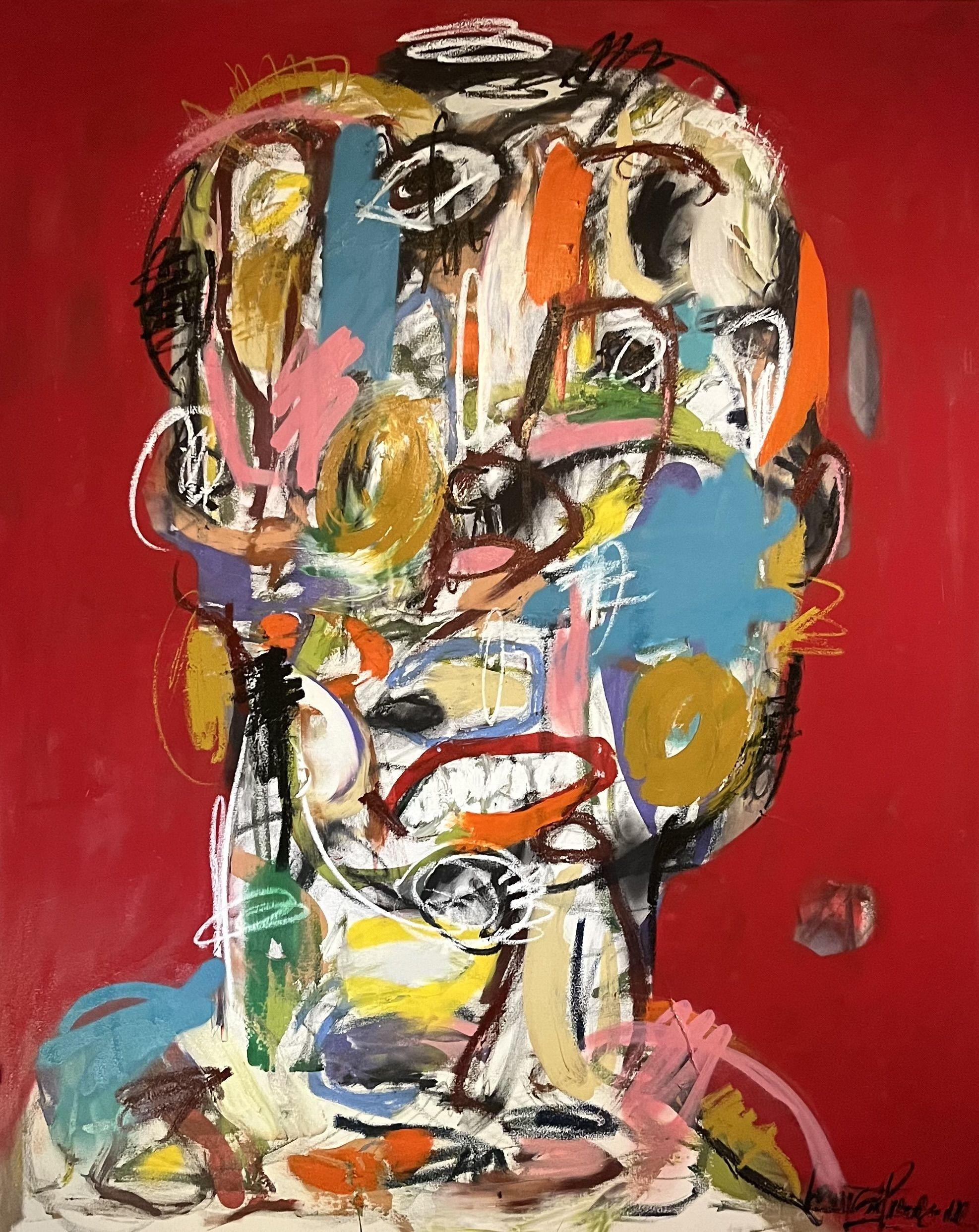 La tete a Toto, Painting, Oil on Canvas