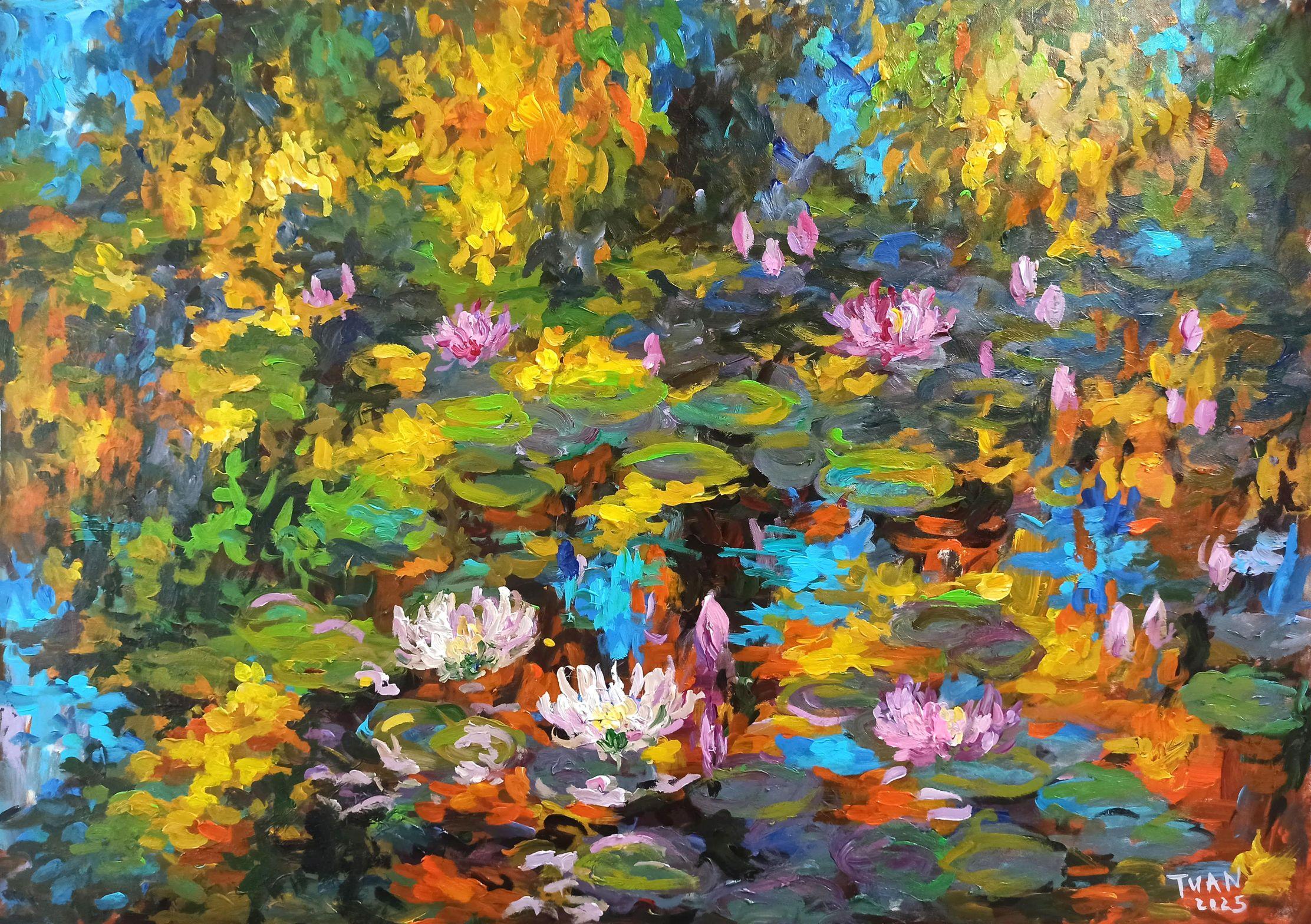Heart of autumn, Painting, Acrylic on Canvas