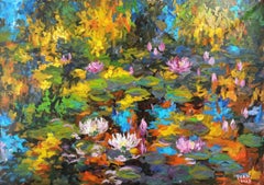 En pleno otoño, Pintura, Acrílico sobre lienzo