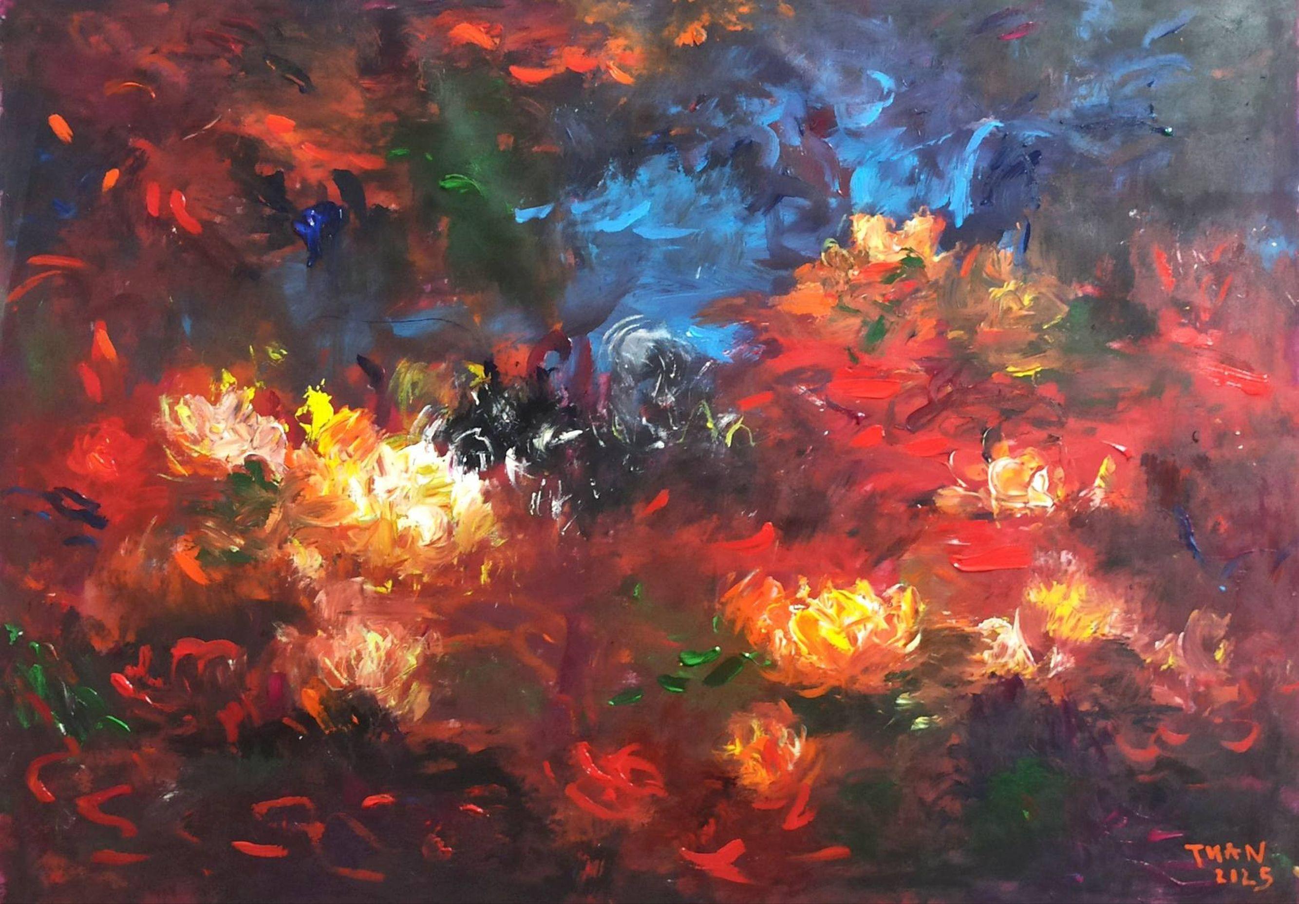Summer light, Painting, Acrylic on Canvas