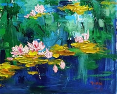 Sparkling Lake, Painting, Acrylic on Canvas