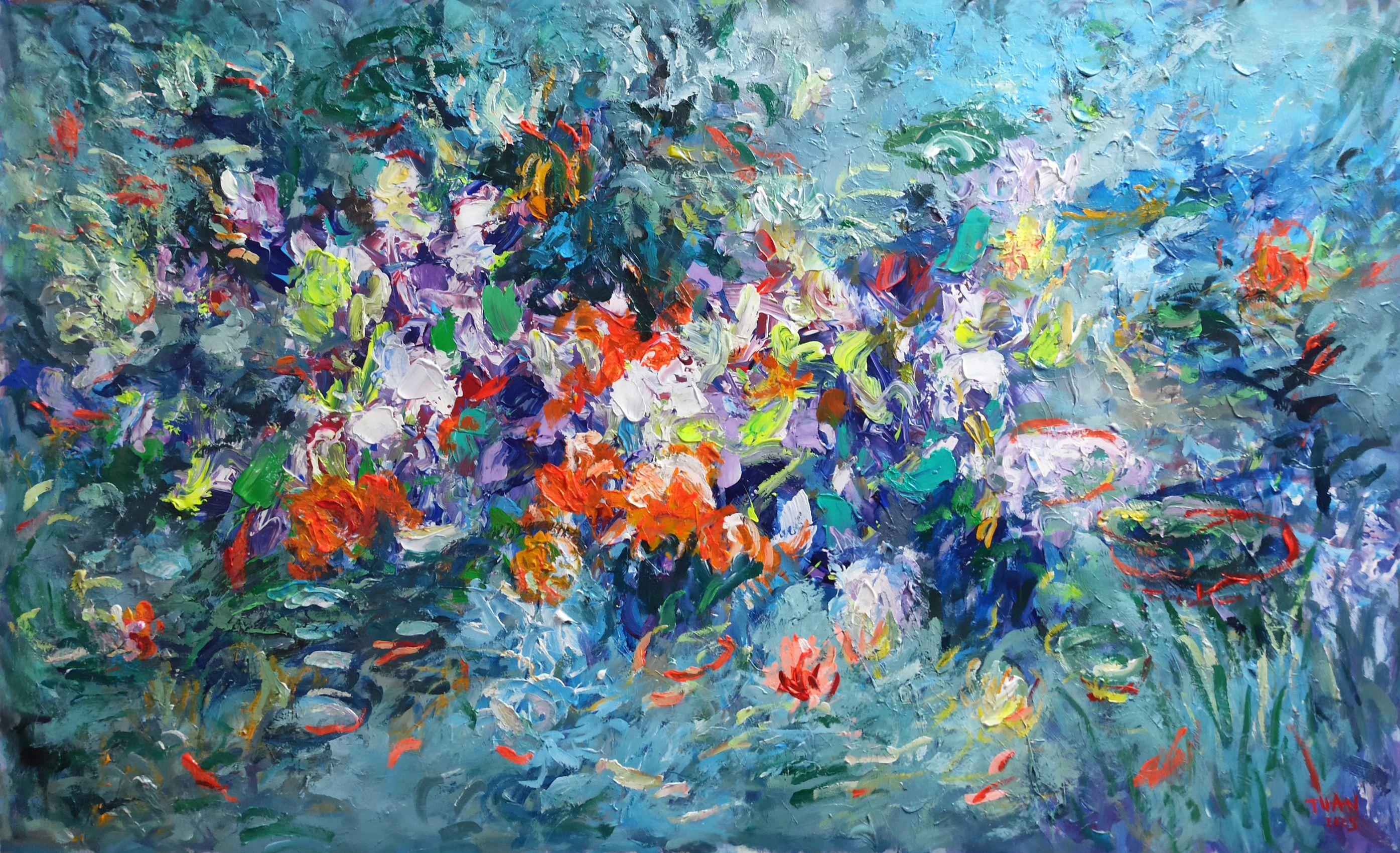 Color Garden, Painting, Acrylic on Canvas