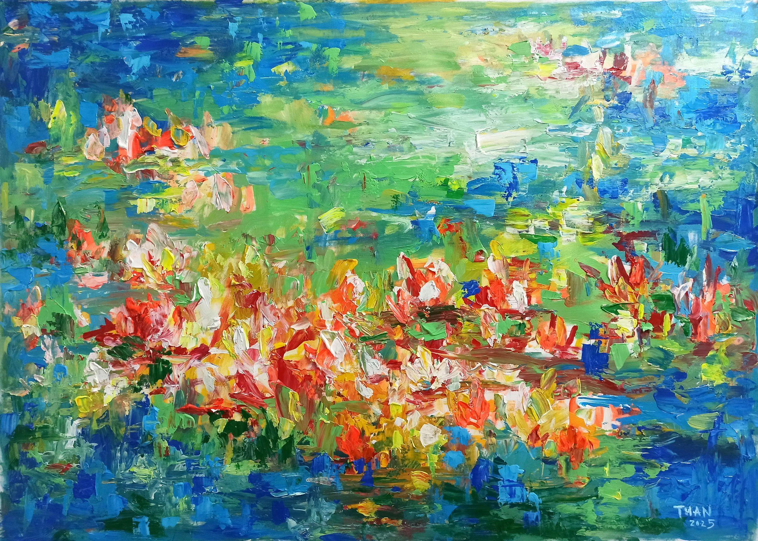 Summer light, Painting, Acrylic on Canvas - Art by LE ANH TUAN
