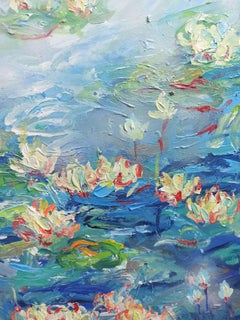 Blue Symphony, Painting, Acrylic on Canvas
