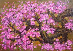«Feliz reencuentro primaveral», pintura, acrílico sobre lienzo