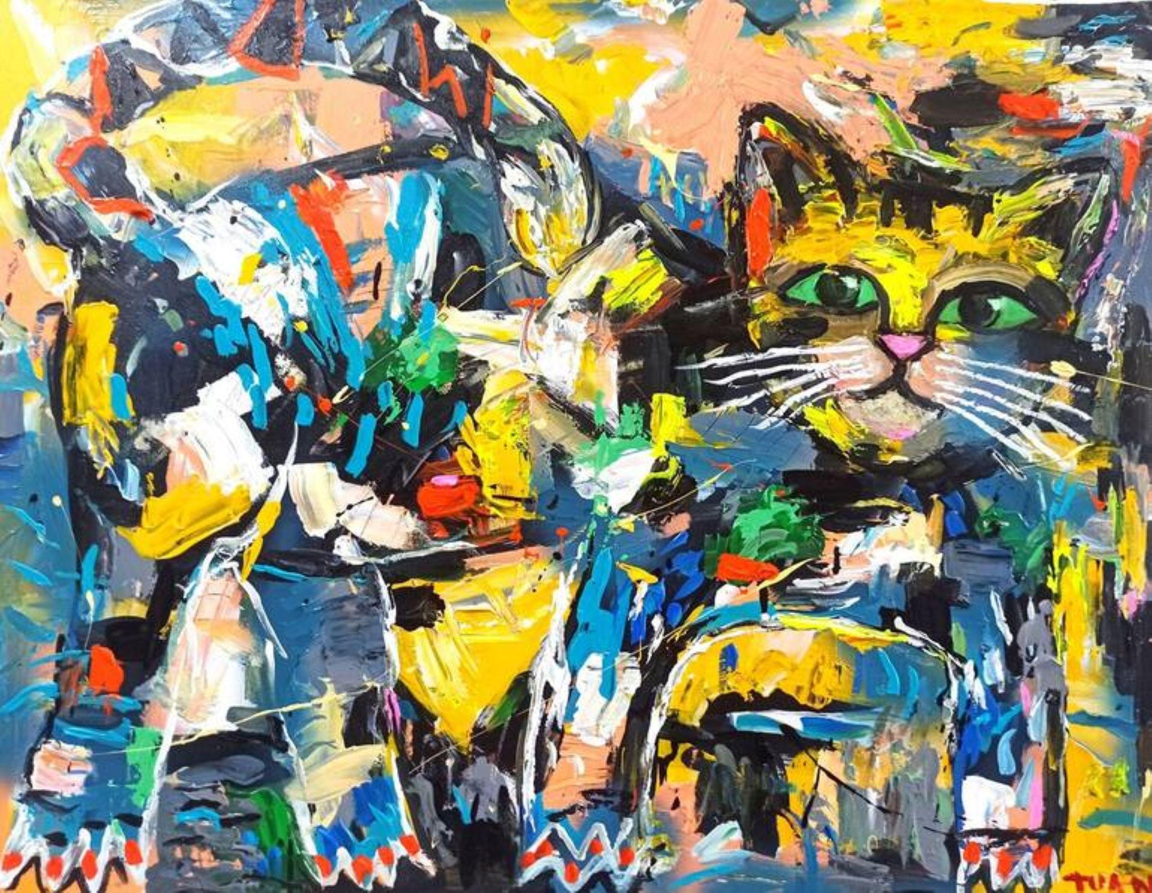 My cat, Painting, Acrylic on Canvas
