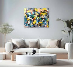 Meine Katze, Gemälde, Acryl auf Leinwand