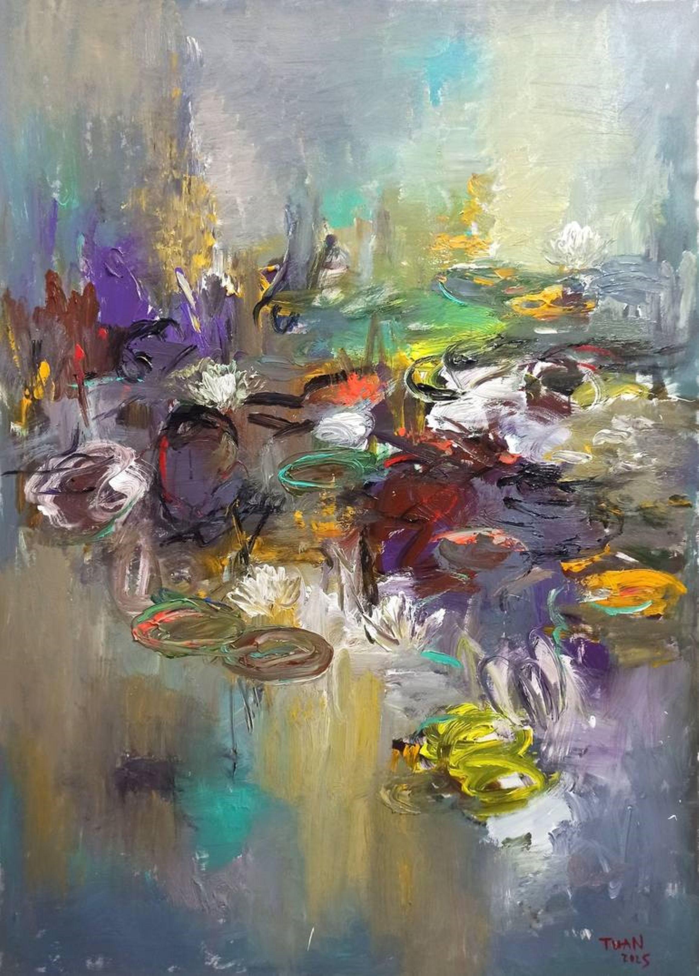 Morgeninspiration, Gemälde, Acryl auf Leinwand – Art von LE ANH TUAN