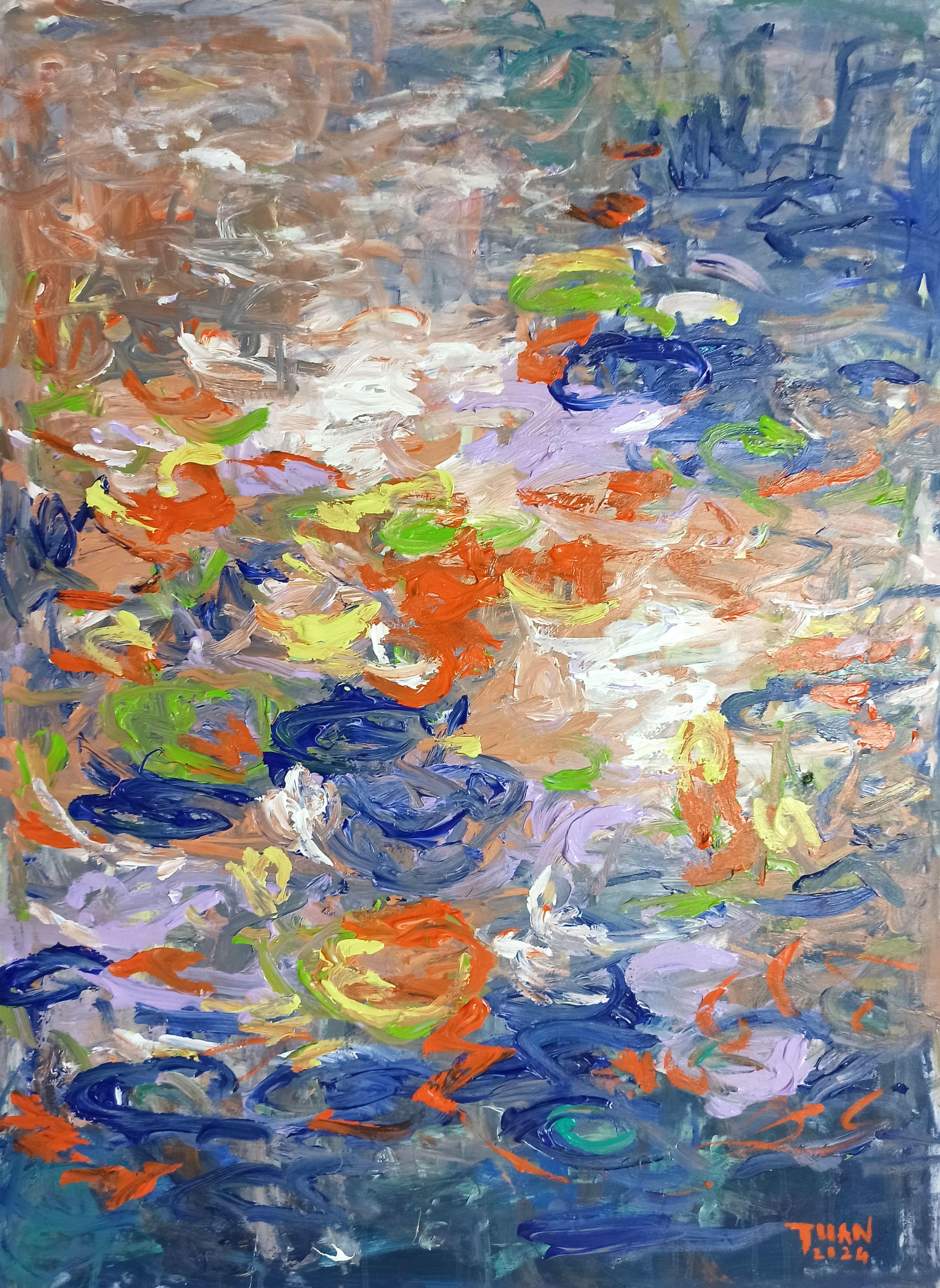 Summer day, Painting, Acrylic on Canvas - Art by LE ANH TUAN
