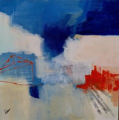El otro lado de la ciudad, pintura, acrílico sobre lienzo