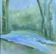 En mi soledad, Pintura, acrílico sobre lienzo