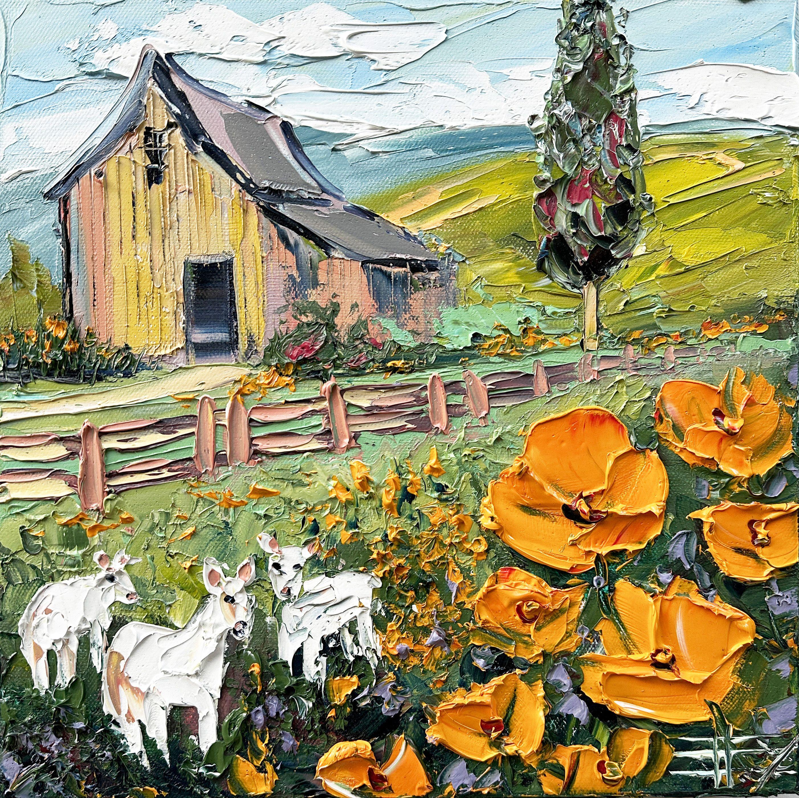 Morning in the Hollow, Painting, Oil on Canvas - Art by Lisa Elley